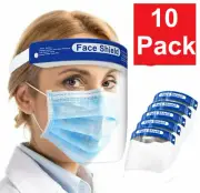 10X Safety Full Face Shield Reusable FaceShield Clear Washable Face Anti-Splash