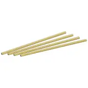Brass Round Tube 3mm OD 0.5mm Wall Thickness 100mm Length Pipe Tubing 4 Pcs