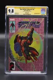 Miles Morales Spider-Man (2019) #30 Tyler Kirkham BAM! Box CGC 9.8 Yellow Signed