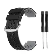 For Garmin Approach S2 / S4 Two-color Silicone Watch Band(Black Yellow)