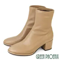 在飛比找PChome24h購物優惠-【GREEN PHOENIX 波兒德】女靴 短靴 貼腿靴 粗