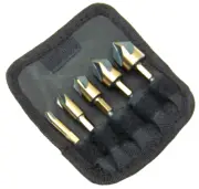 5 pc Industrial Countersink Drill Bit 5 Flutes and 82 Degree Point Counter Sink