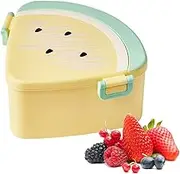 Lunch Box Containers, 3-Compartment Watermelon Shaped Snack Box, Leak Proof Portable Lunch Containers, Lunch Box for School, Work, and