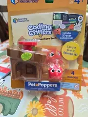NEW!! STEM Learning Resources Coding Critters Pet Poppers Preschool Book Age 4+
