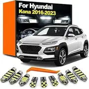 13Pcs LED Interior Dome Reading Roof Light Bulb Kit, For Hyundai Kona N EV 2016 2017 2018 2019 2020 2021 2022 Accessories