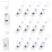 20-Pack Garden Flag Clips, Yard Flag Clips for Small Flags [White]