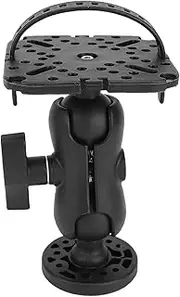 Generic Fish Finder Mount Base, 360° Rotation Aluminum Fish Finder Bracket Mounting Plate, Electronic Holder Depth Finder Mount for Boat, Marine Kayak Pontoon Canoe