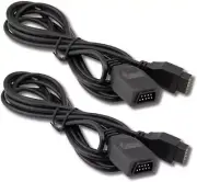 2 Packs 6Ft Extension Cord Cable for Sega Genesis 2/3 Controller Extension Cord