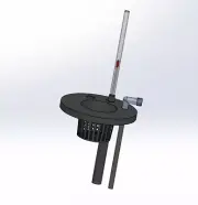 DWC bucket basket Lid with built in water meter - NEW LEVEL HYDROPONICS