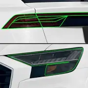 Fits Audi Q8 2024+ Tail Head Light Precut Smoked PPF Tint Headlight (for: Audi)