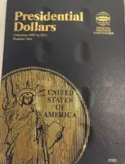 Whitman Coin Folder Book #2181 Presidential Dollars $1 #1.