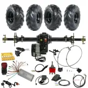 860mm Rear Axle Full Kit Differential Motor 6" Wheels Brake ATV Go kart 4Wheeler