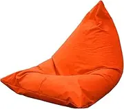 TOOPYW Outdoor Zipper Beanbag Chair Cover Indoor Lazy Lounger (No Filling) for Adults and Kids Waterproof Oxford Highback Beanbag,Orange