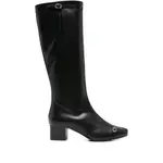[Carel Paris] Carel Paris 40mm Starter Leather Boots 40 IT BLACK