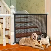 Portable Safety Gate Pet Dog Cat Fence Enclosure Barrier Safe Guard Fencing for Doorway Stairs 180*72cm
