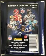 x50 Panini NFL 2021 Sticker & Card Collection ( 250 Stickers + 50 Cards )