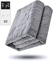 Plush Electric Blanket Advanced Overheat Protection with Auto Safety Shut Off Fast Heat Up Time, 180x150cm