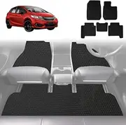 Outback GT 6D Diamond Custom-Fit Car Floor Mats, Compatible with for Honda Jazz 2014-2021 | Heavy Duty | Anti-Slip | All Weather Protection | Car Accessories