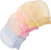 [FOMIYES] 3Pairs Cotton Mittens Adjustable Finger Gloves for No Scratch Thumb Guard Unisex Newborn Supplies Safe Comfortable Fit Seasonal Use