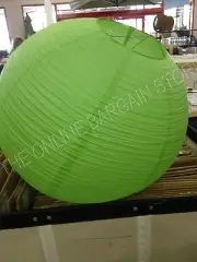3 Pottery Barn 30 Chinese Green paper Festive Lantern chandelier light WEDDING