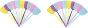 Binxind Fly Swatter 20 Pack Plastic Long Handle Fly Swat Manual Swat Control for Flies and Mosquito Multi-Color Random