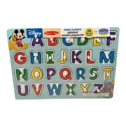 Melissa & Doug Disney Classics Alphabet Wooden Peg Puzzle