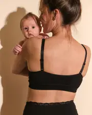 Seamless Nursing Bralette Black