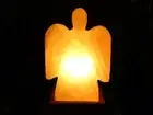 Salt Lamp ANGEL Shape Hand Crafted Ionic Air Purify Cord & GLOBE
