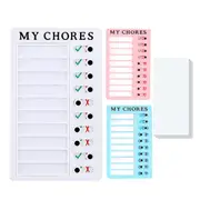 Memo Plastic Board Chore Chart Reusable RV Checklist My Chores Elder Notes