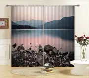 3D Sky lake 533 Blockout Photo Curtain Printing Curtains Drapes Fabric Window AU
