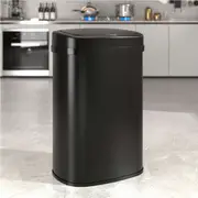 Advwin 50L Motion Sensor Bin Automatic Rubbish Bins Smart Kitchen Waste Trash Can Touch Free Garbage Cabniet Black