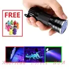 UV Ultra Violet 21 LED Flashlight Mini Blacklight Aluminum Torch Light Lamp NEW