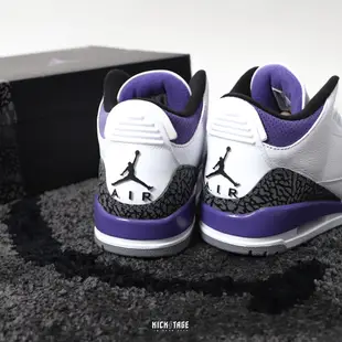 AIR JORDAN 3 RETRO Dark Iris 白紫 爆裂紋 AJ3 籃球鞋【CT8532-105】KS