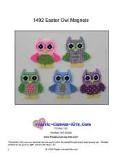 Easter Owl Magnets- Plastic Canvas Pattern or Kit