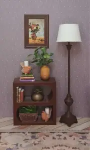 ⏲1/2 brown SHELF living room FURNITURE bookcase DIORAMA display 1/6 for BARBIE
