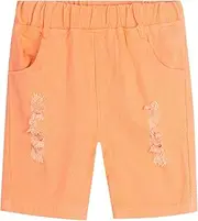 [LittleSpring] Boys Pull On Elastic Waist Ripped Denim Shorts