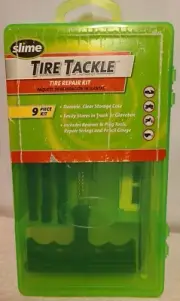 Slime 20133 Tire Repair Tackle Kit (9-Piece Set)