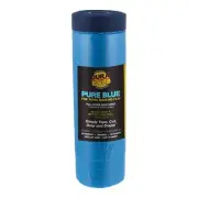 Dura-Gold 43" Wide x 65' Long Roll of Pure Blue Pre-Taped Masking Film, Sheeting