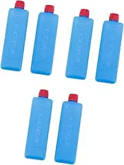 6Pcs Ice Brick Pack Ice Blocks Sturdy PETG for Cool Bag Rectangular Blue Reusable for Outdoors Hiking Fishing Picnic Camping