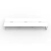 RAPIDLINE DELUXE LOOP LEG WORKSTATION Double Sided 6 Person No Screen W4500 x D1530 x H730mm Natural White/ Black