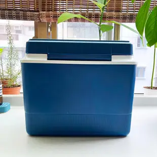 美國 GOTT 藍色保冰桶．行動冰箱．攜帶式冰箱 15L (二手．九成新)．附贈日本製i-Beam保冷劑大小六件組