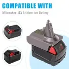 Battery Adapter Converter for Milwaukee 18V to for Dyson V6 Vacuum AU MIL18V6