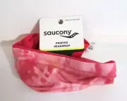 saucony printed headwrap pink
