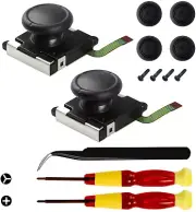 C1 2 Pack 3D Replacement Joystick Analog Thumb Stick Switch Joy-Con Controller