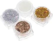 4pcs Boys and Girls Hair Glitter Gel Sequins Set Mermaid Makeup for Boys and Girls Direct Application Safe Easy to Clean for Parties Festivals