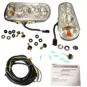 Universal Snow Plow Headlight Kit w/ Harness Fits Western Fits Boss Meyer