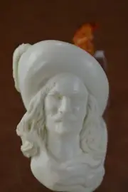 KENAN Cavalier figure Pipe Block Meerschaum-NEW W CASE#223