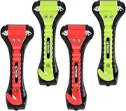 4 PCS Car Window Breaker, 2-in-1 Window Breaker Seatbelt Cutter, Glass Breaker Car Safety Hammers, Auto Car Escape Tool, Emergency Glass Hammer, Window Punch Breaker Tool