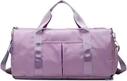 [RITUEXCESS] Gym Duffle Bag, Womens Mens Gym Bag, Folding Duffle Bag with Wet Bag and Shoe Compartment, Travel Duffle Bag, Airplane Travel Duffle Bag, Sports Fitness Tote, Swimming Yoga, Waterproof