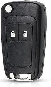 FLJKCT 2 Button Key Modified Flip Remote Car Key Shell,for Chevrolet Spark